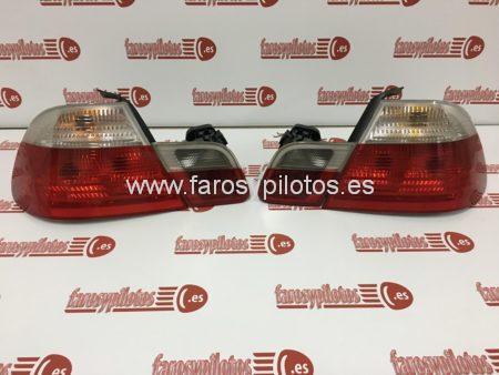 Pilotos traseros Bmw Serie 3 E46 Coupe blancos juego completo