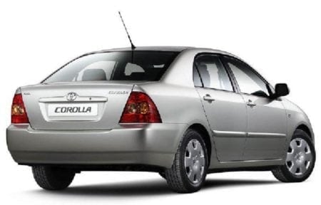 corolla 2004 sedan rear