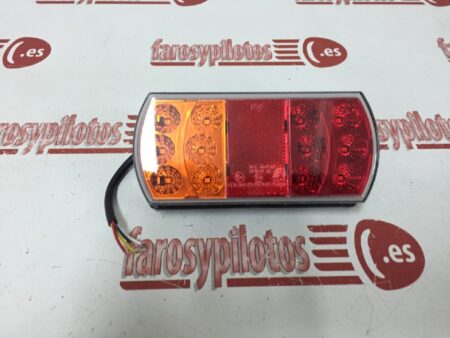 Piloto trasero izquierdo Universal LED Ambar Rojo 3 Funciones 12V 24V - Imagen 3