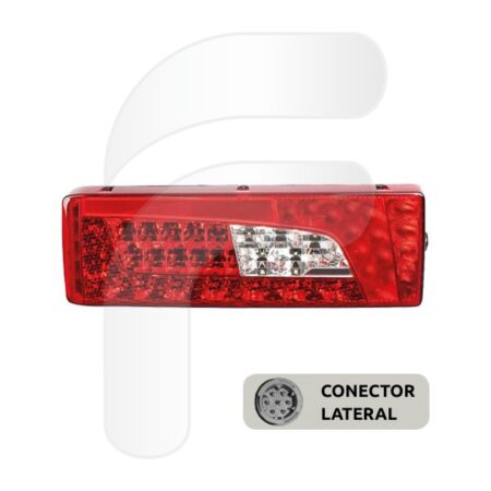 PILOTO TRASERO UNIVERSAL SCANIA SERIE R LED IZQUIERDO CONECTOR LATERAL AMP 7 PINES