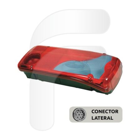 PILOTO TRASERO UNIVERSAL LC8 MAN TGA - TGL - TGM - TGS - TGX 2005 DERECHO LUNA AZUL CONECTOR LATERAL AMP 7 PINES