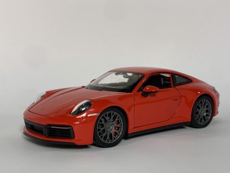 Porsche 911 Carrera 4S Rojo 1:24 Welly Coche a escala 1.24