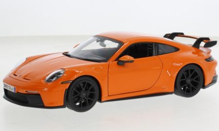 Porsche 911 (992) GT3 Naranja 1:24 Bburago Coche a escala 1.24