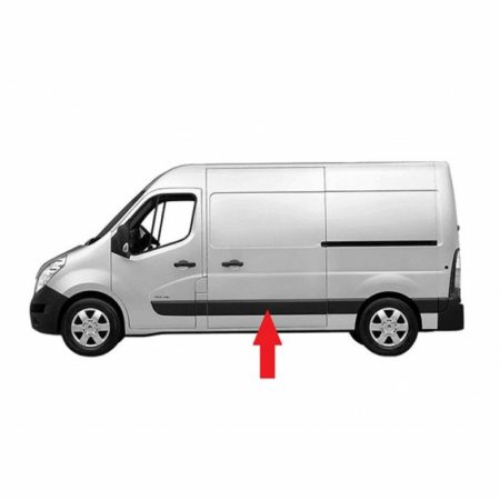 Moldura Puerta Corredera Izquierda Renault Master Años 2010 a 2025 Chasis Medio/Largo